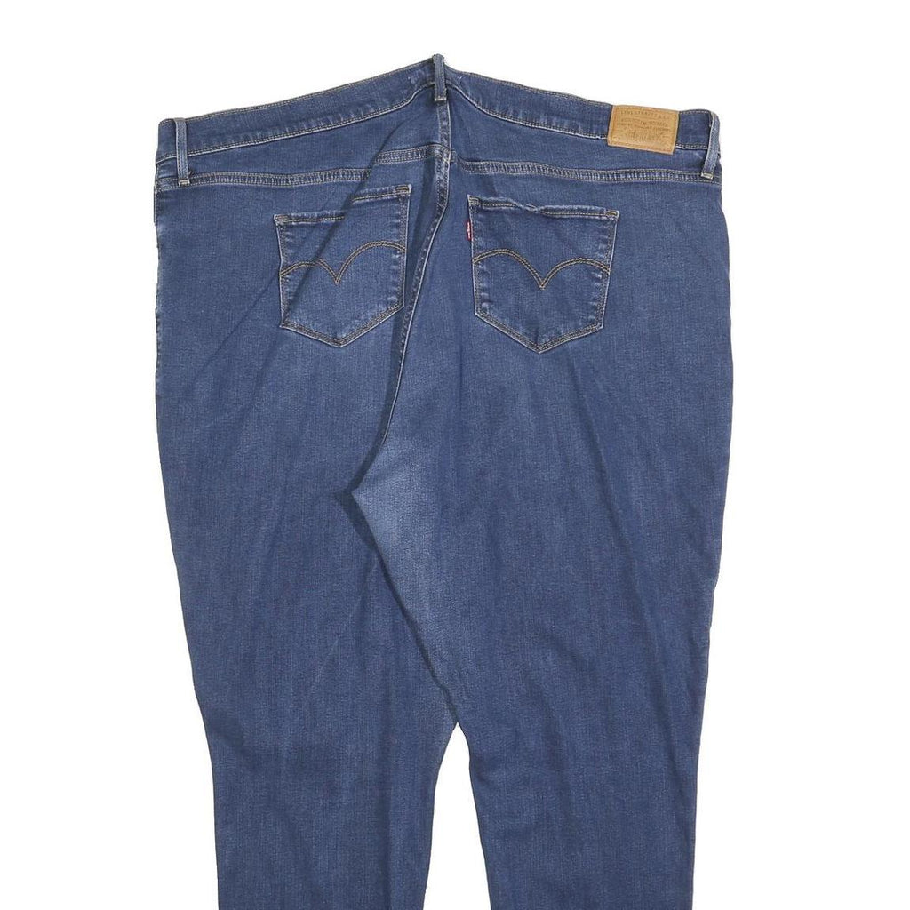 LEVI'S 721 BIG E Womens Jeans Blue Slim Skinny Denim W44 L30 Classic Cotton