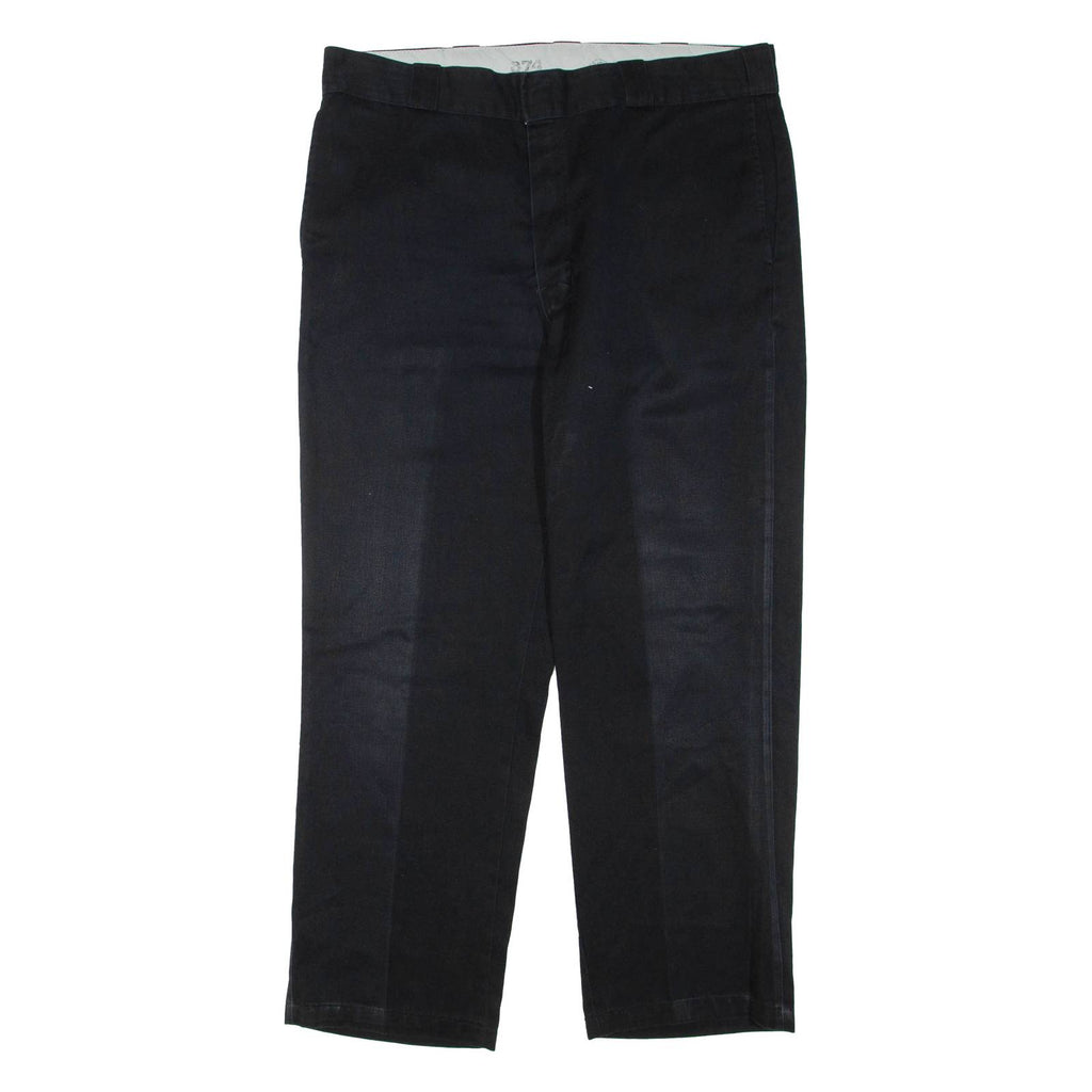 DICKIES Mens Trousers Black Regular Straight W38 L30