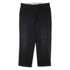 DICKIES Mens Trousers Black Regular Straight W38 L30