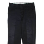 DICKIES Mens Trousers Black Regular Straight W38 L30