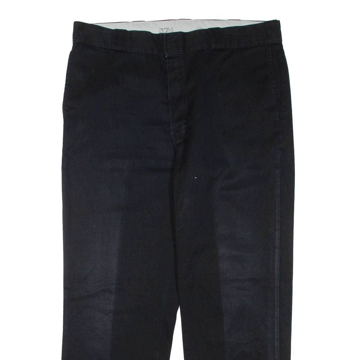 DICKIES Mens Trousers Black Regular Straight W38 L30