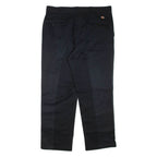 DICKIES Mens Trousers Black Regular Straight W38 L30