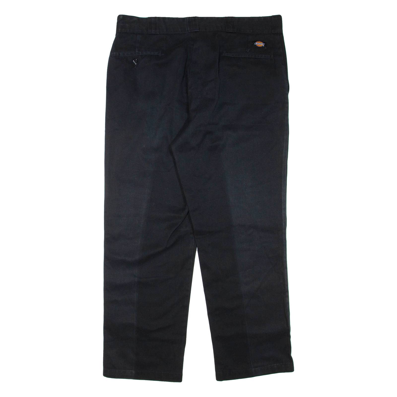 DICKIES Mens Trousers Black Regular Straight W38 L30