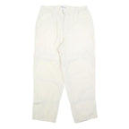 COLUMBIA Womens Polyester Blend White Regular Zip Trousers W30 L28 Lightweight