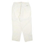 COLUMBIA Womens Polyester Blend White Regular Zip Trousers W30 L28 Lightweight