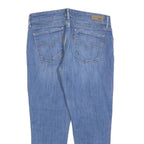 LEVI'S Womens Slim Blue Jeans Denim W28 L26 Cotton Blend Zip