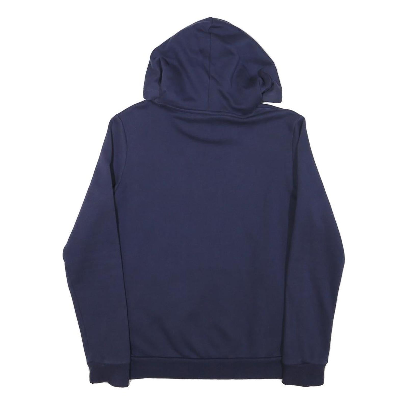 PUMA Womens Navy Hoodie S Cotton Blend Pullover Hooded Sweatshirt