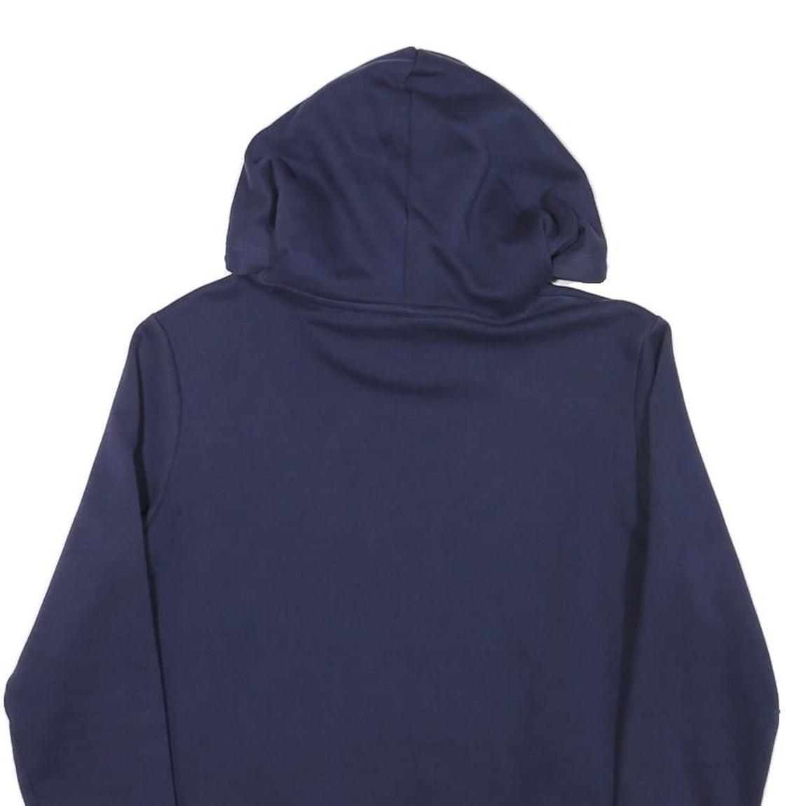 PUMA Womens Navy Hoodie S Cotton Blend Pullover Hooded Sweatshirt