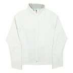 SALOMON Womens White Jacket S Polyester Blend Plain Zip Outdoor Activewear