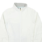 SALOMON Womens White Jacket S Polyester Blend Plain Zip Outdoor Activewear