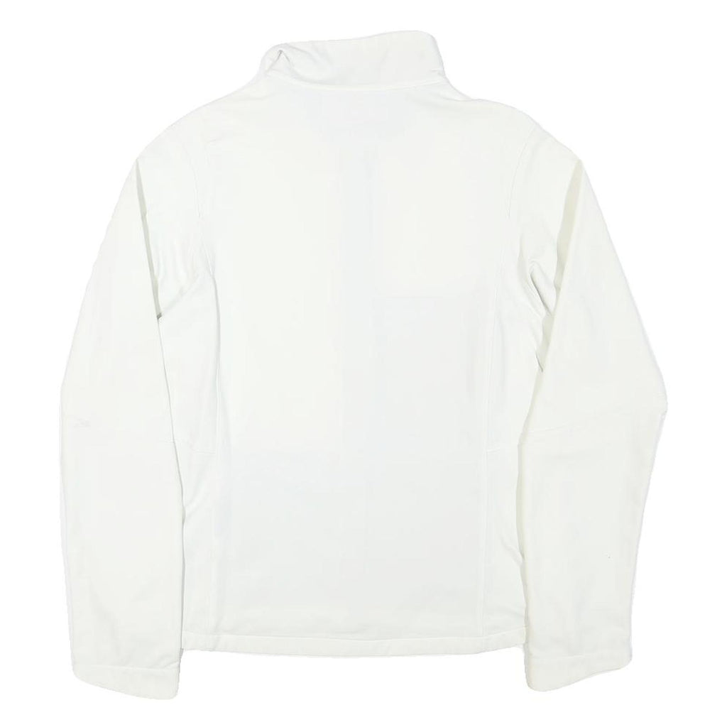 SALOMON Womens White Jacket S Polyester Blend Plain Zip Outdoor Activewear