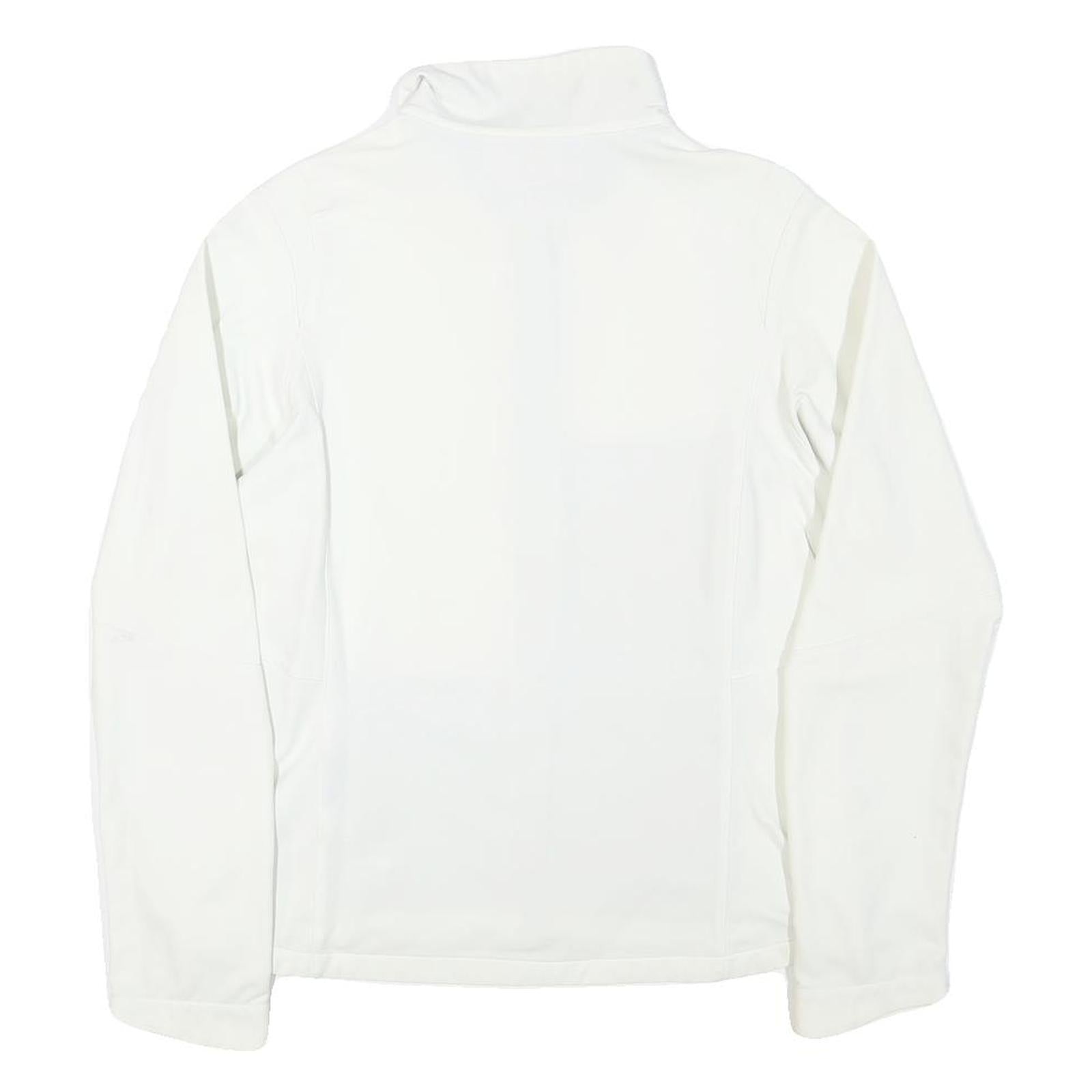 SALOMON Womens White Jacket S Polyester Blend Plain Zip Outdoor Activewear