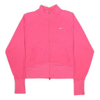 NIKE Womens Pink Zip Jacket M Nylon Athletic Sportswear