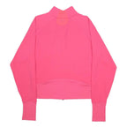 NIKE Womens Pink Zip Jacket M Nylon Athletic Sportswear