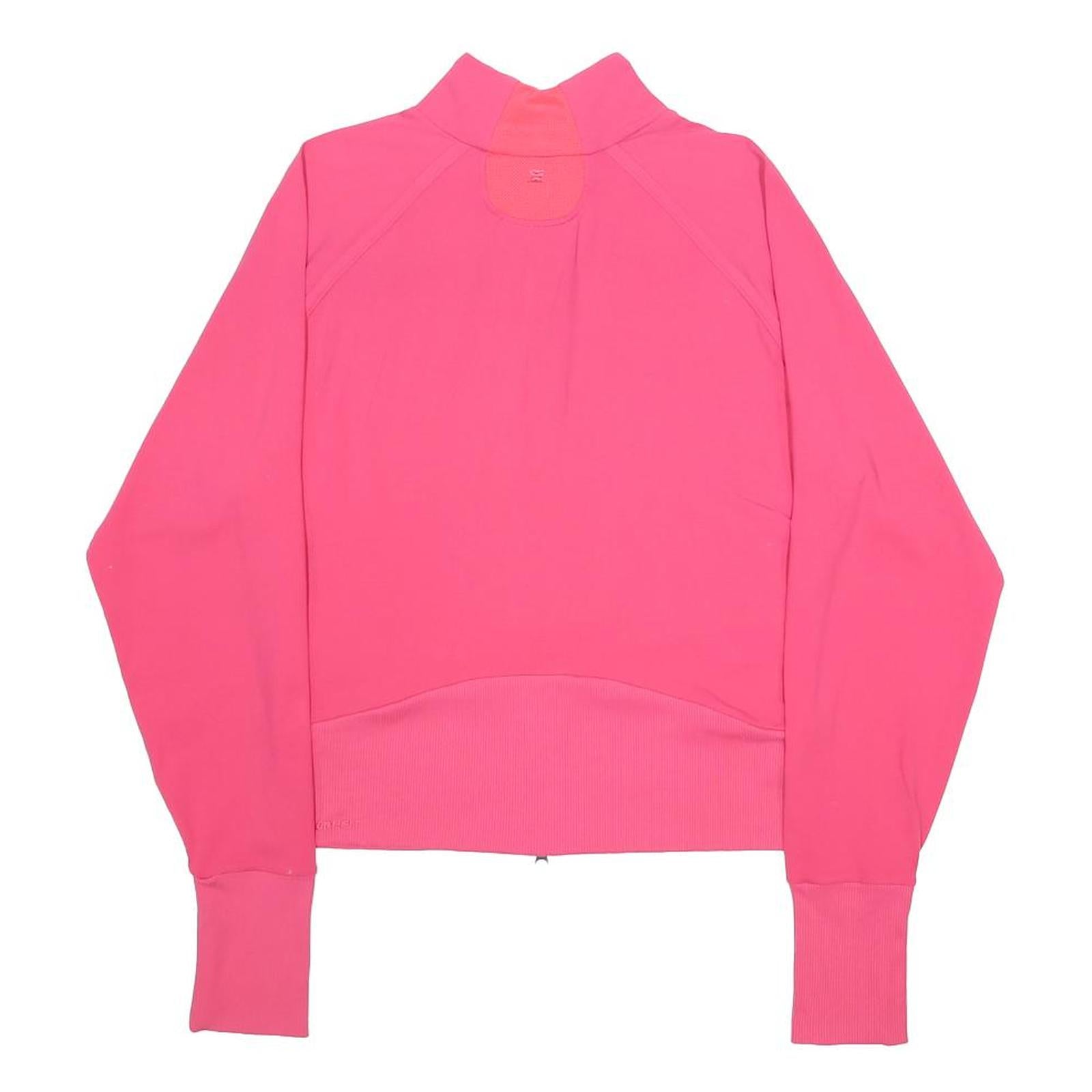 NIKE Womens Pink Zip Jacket M Nylon Athletic Sportswear