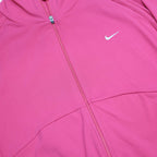 NIKE Womens Pink Zip Jacket M Nylon Athletic Sportswear