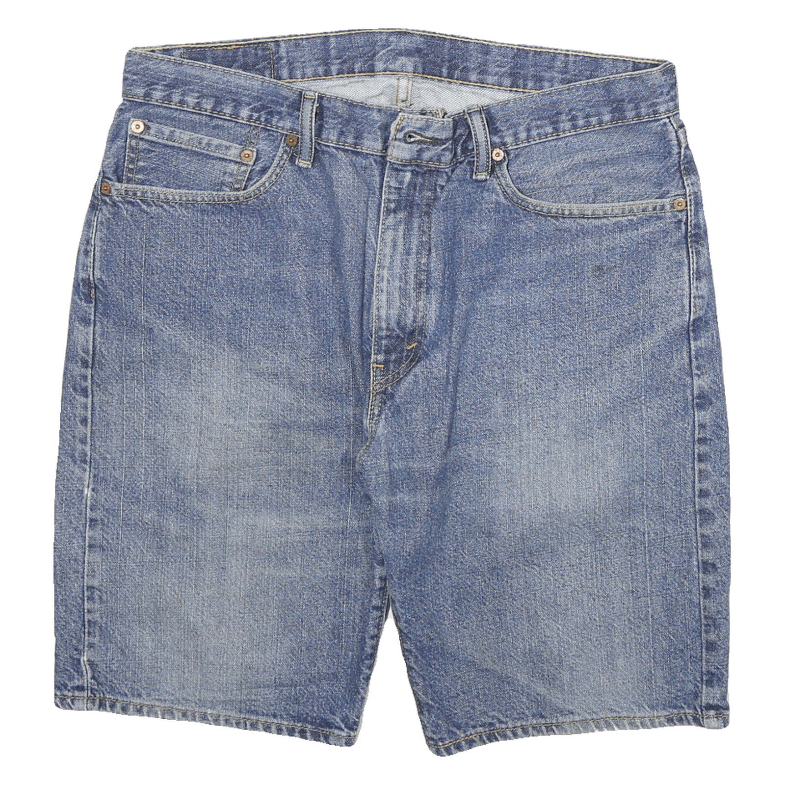 LEVI'S Mens Denim Blue Shorts XL W34 Classic Fit Cotton Blend