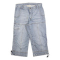 NEIGHBORHOOD Mens Shorts Blue Patchwork M W31 Cotton Blend Casual Cargo