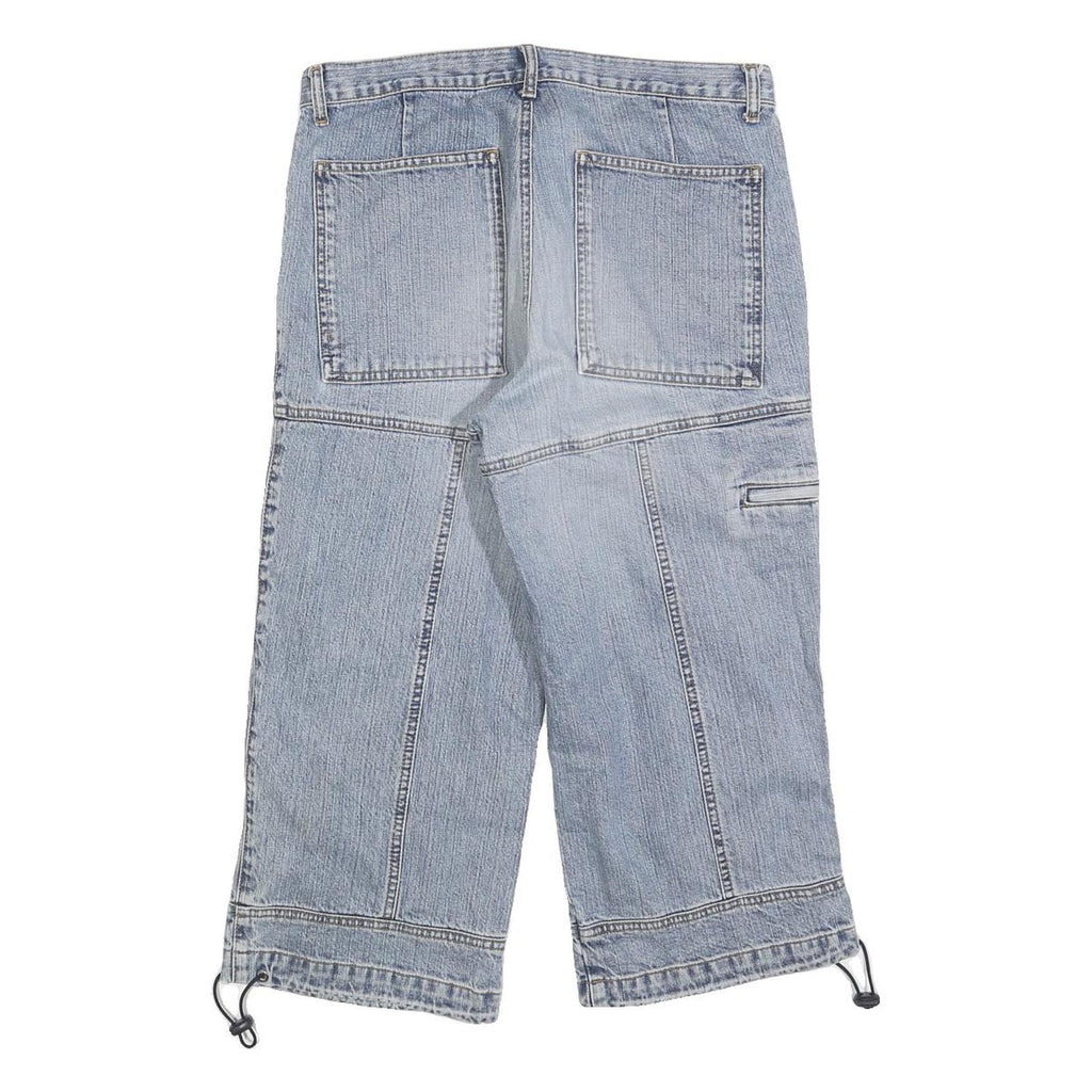 NEIGHBORHOOD Mens Shorts Blue Patchwork M W31 Cotton Blend Casual Cargo