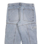 NEIGHBORHOOD Mens Shorts Blue Patchwork M W31 Cotton Blend Casual Cargo