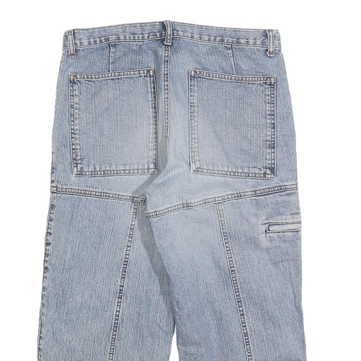 NEIGHBORHOOD Mens Shorts Blue Patchwork M W31 Cotton Blend Casual Cargo