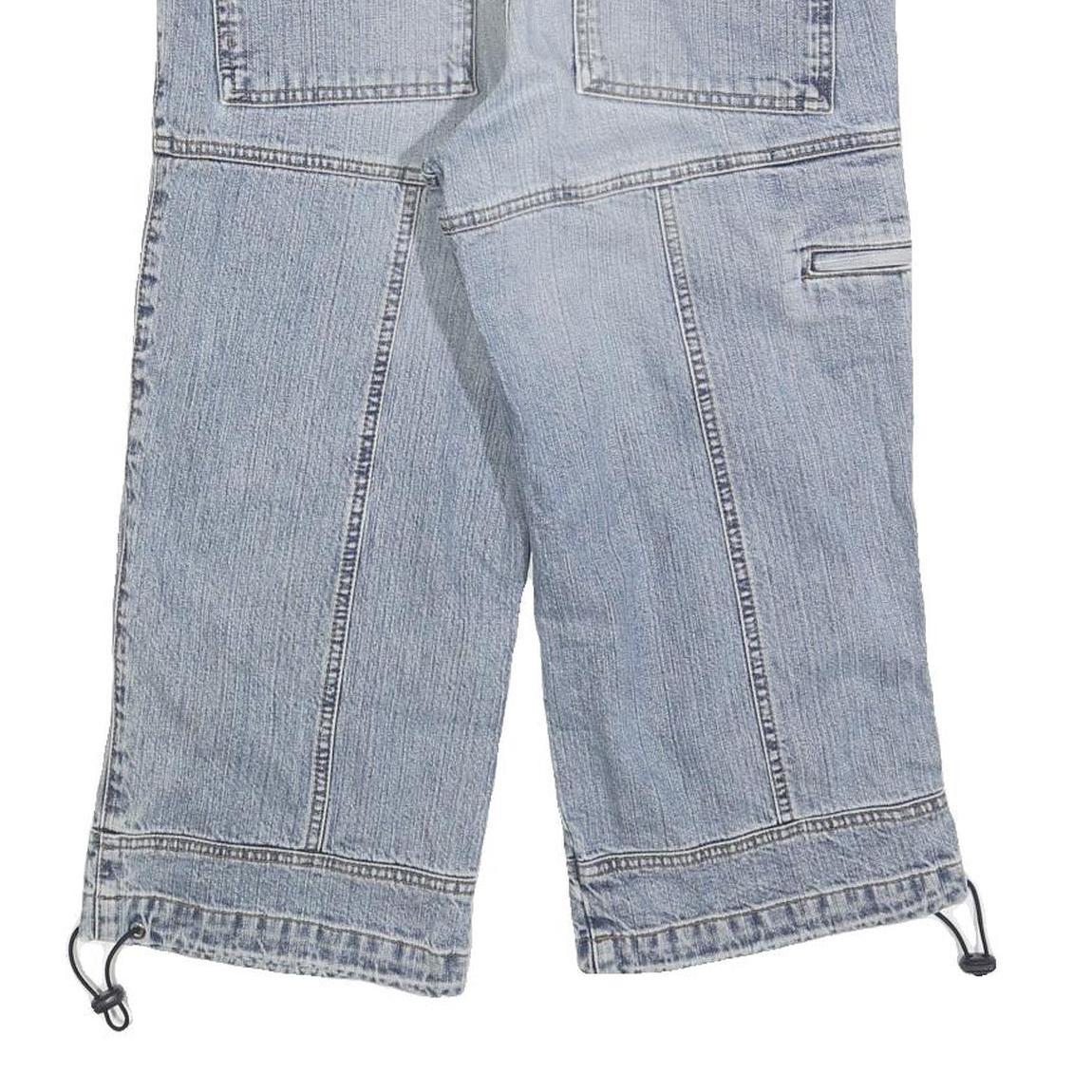 NEIGHBORHOOD Mens Shorts Blue Patchwork M W31 Cotton Blend Casual Cargo