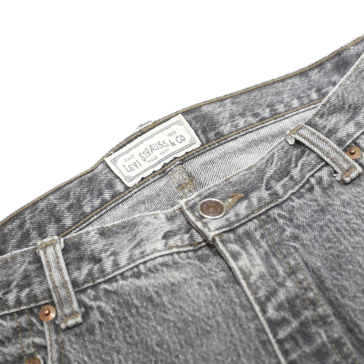 LEVI'S Silver Tab Mens Jeans Blue Slim Straight Denim Medium W31 L34 Zip