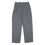 JRS Womens Relaxed Grey Rayon Straight Leg Trousers W28 L28 Classic Casual