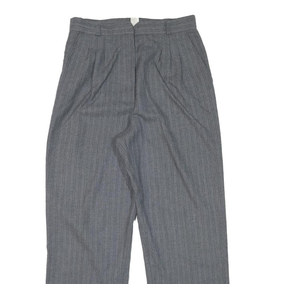 JRS Womens Relaxed Grey Rayon Straight Leg Trousers W28 L28 Classic Casual