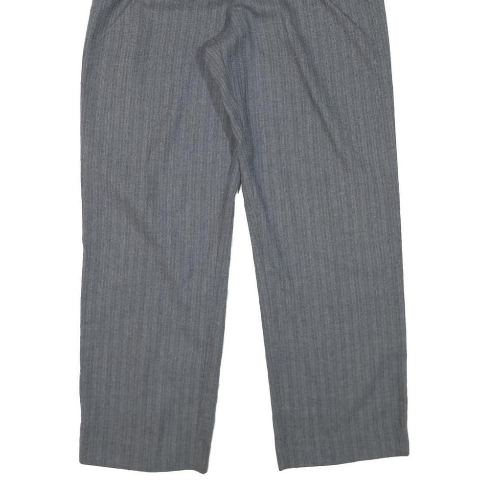 JRS Womens Relaxed Grey Rayon Straight Leg Trousers W28 L28 Classic Casual