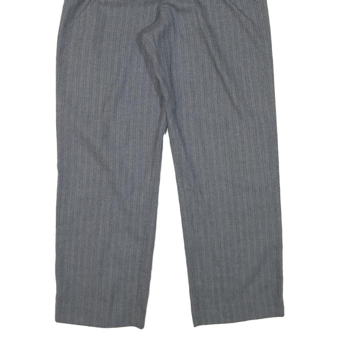 JRS Womens Relaxed Grey Rayon Straight Leg Trousers W28 L28 Classic Casual