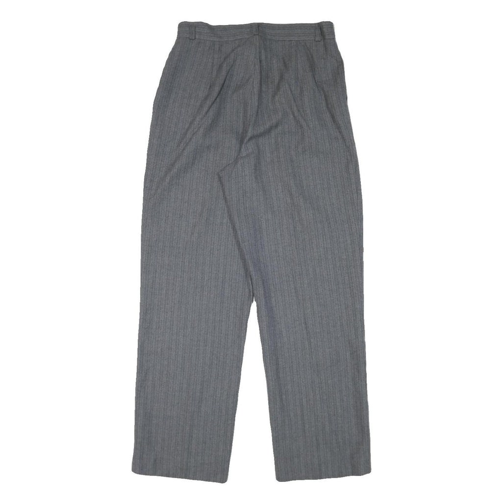 JRS Womens Relaxed Grey Rayon Straight Leg Trousers W28 L28 Classic Casual