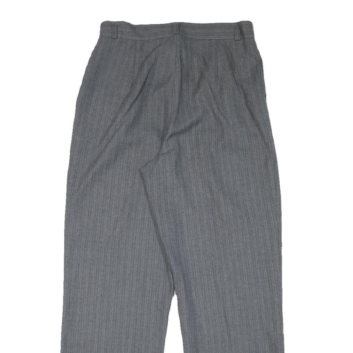 JRS Womens Relaxed Grey Rayon Straight Leg Trousers W28 L28 Classic Casual