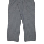 JRS Womens Relaxed Grey Rayon Straight Leg Trousers W28 L28 Classic Casual