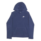 NIKE Boys Blue Hoodie XL Cotton Blend Casual Pullover Hooded Sweatshirt