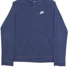 NIKE Boys Blue Hoodie XL Cotton Blend Casual Pullover Hooded Sweatshirt
