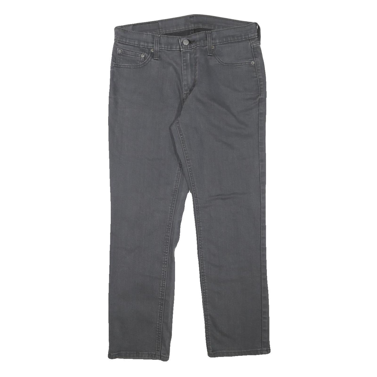 LEVI'S Mens Jeans Grey Regular Straight Denim Medium W31 L27 Classic Cotton