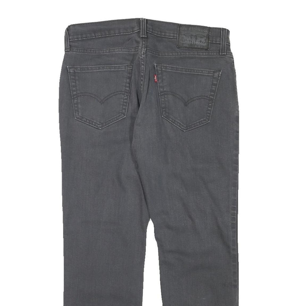 LEVI'S Mens Jeans Grey Regular Straight Denim Medium W31 L27 Classic Cotton