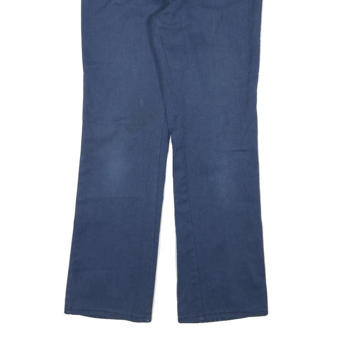 DICKIES Womens Cotton Blend Blue Regular Straight Trousers W31 L30 Workwear Zip