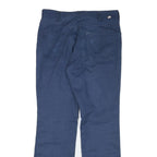 DICKIES Womens Cotton Blend Blue Regular Straight Trousers W31 L30 Workwear Zip