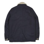 CARHARTT WIP Fairmount Coat Mens Navy Blue Sherpa Collar Jacket M Workwear