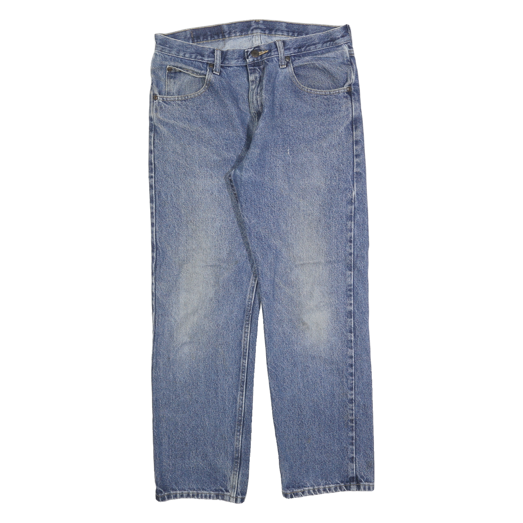 WRANGLER Mens Blue Regular Fit Straight Denim Medium W33 L30 Classic Jeans