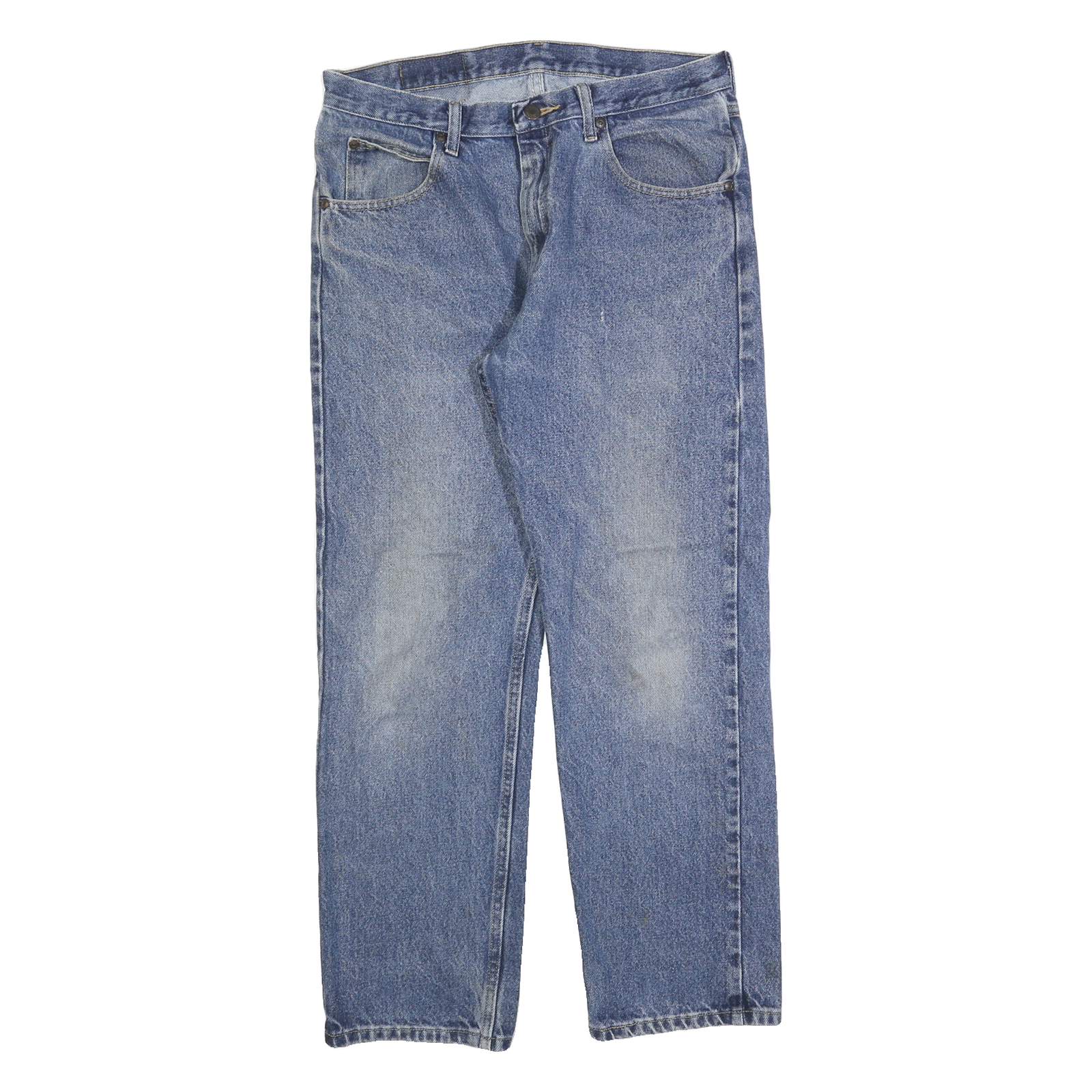 WRANGLER Mens Blue Regular Fit Straight Denim Medium W33 L30 Classic Jeans