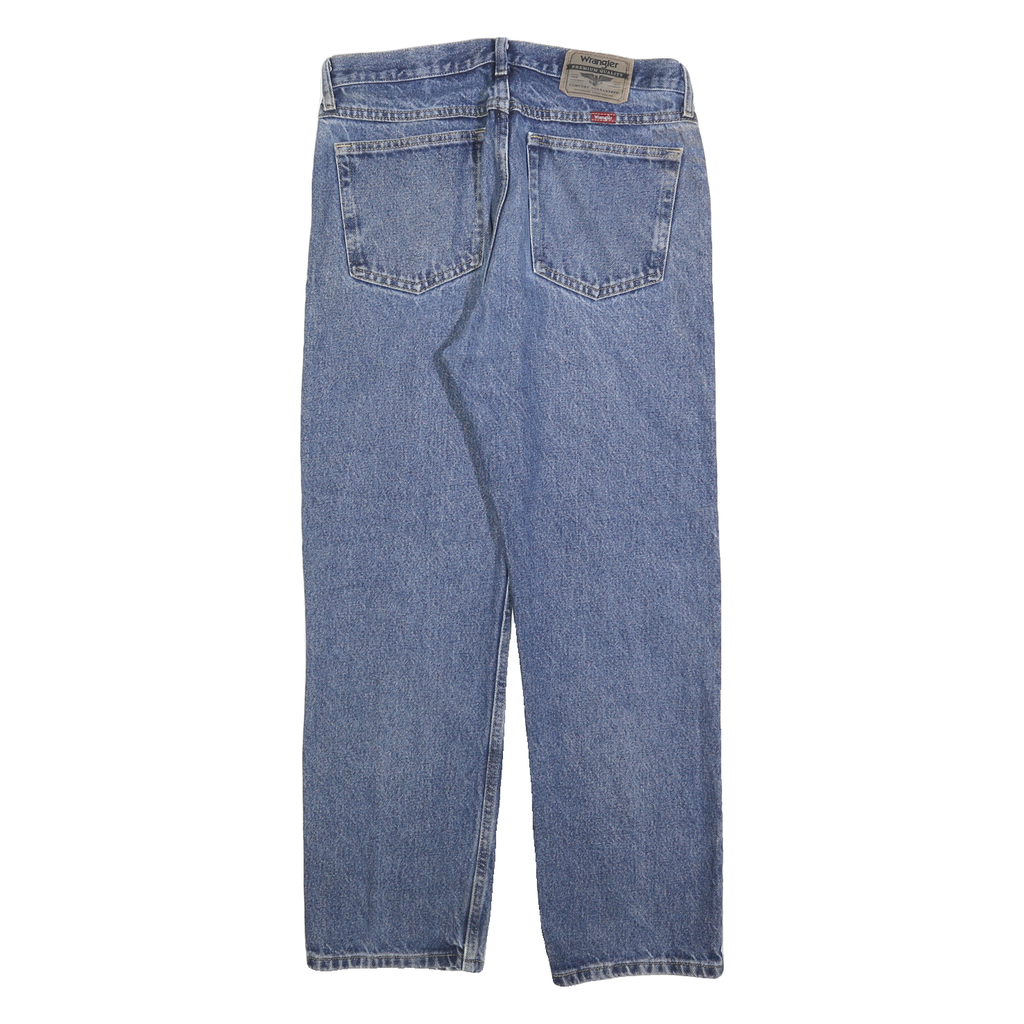 WRANGLER Mens Blue Regular Fit Straight Denim Medium W33 L30 Classic Jeans