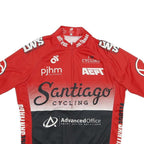 CHAMPION SYSTEM Mens Red & Black Santiago Cycling Modern L Short Sleeve Crew