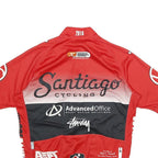 CHAMPION SYSTEM Mens Red & Black Santiago Cycling Modern L Short Sleeve Crew