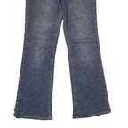 VANILLA JEANS Womens Relaxed Blue Denim W28 L32 Zip Casual Embroidered