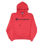 CHAMPION Mens Red Hoodie M Cotton Blend Pullover Hooded Sweatshirt