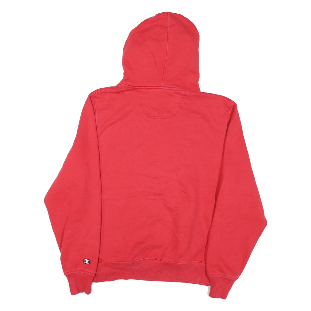 CHAMPION Mens Red Hoodie M Cotton Blend Pullover Hooded Sweatshirt