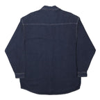 REPUBLIQUE Womens Blue Denim Shirt M Cotton Western Style Long Sleeve